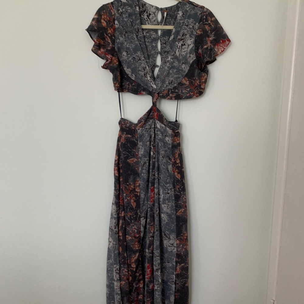 Free people flowy  jasper midi dress size 8 - Picture 2 of 5